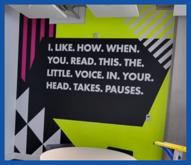 Slogan wall poster